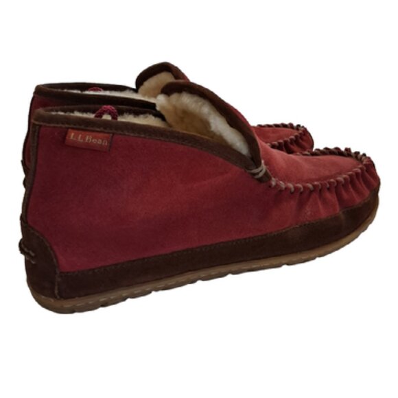 L.L. BEAN Wicked Good Slipper Boot Moc Bramble Berry Purple Sz 10 Women's - Picture 5 of 8